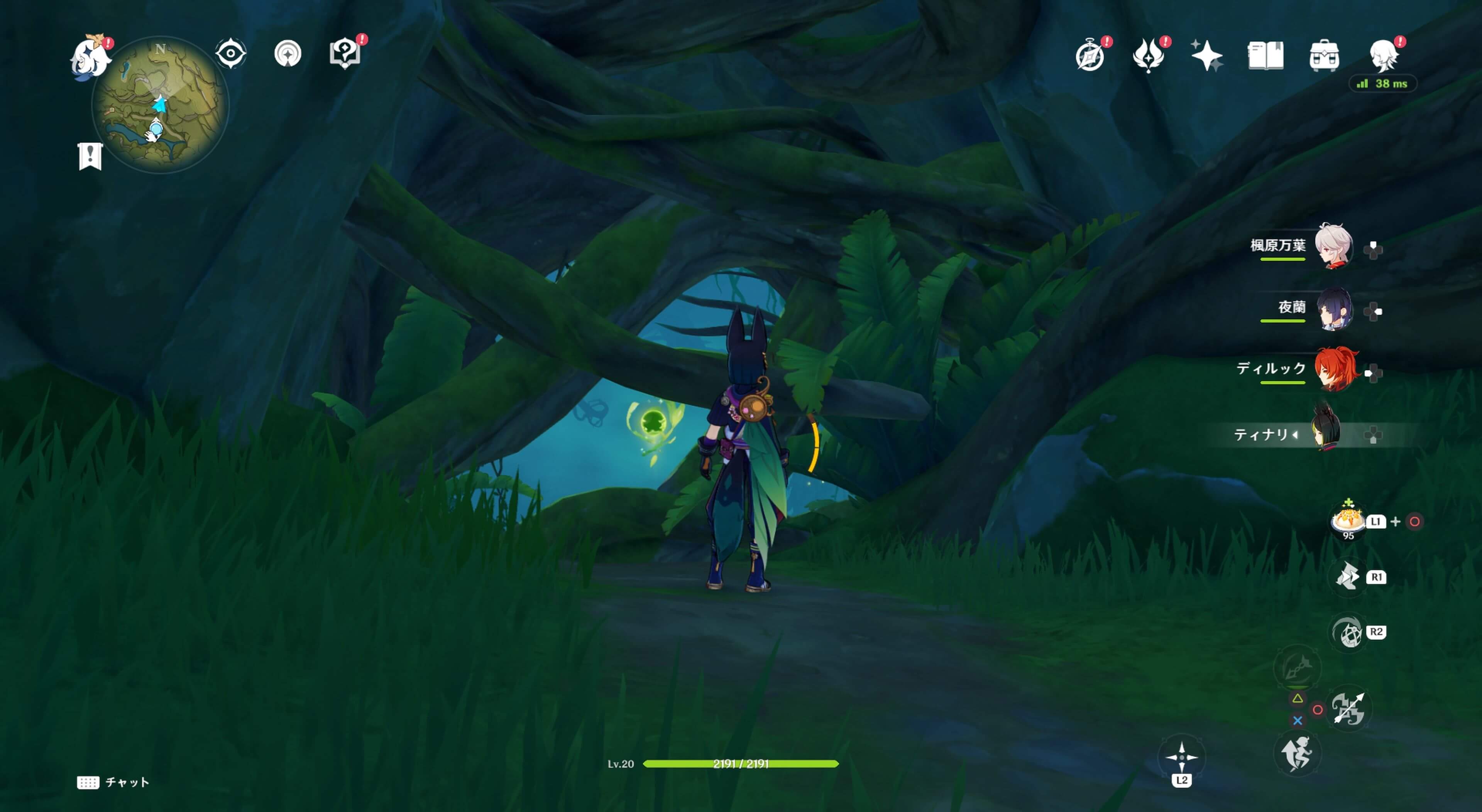 木に覆われた道の先に存在