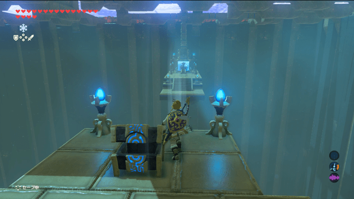 正面の導師に向かってクリア