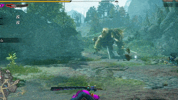 ガランゴルムの3方向岩飛ばし