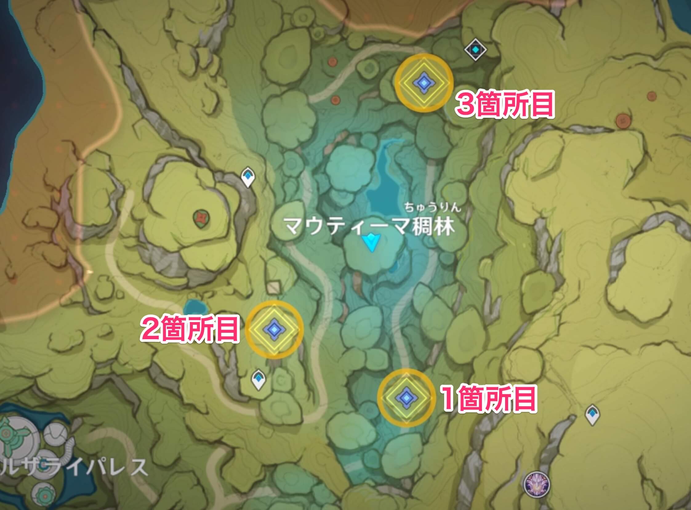 クサヴァを使いヤグナ草の封印を3箇所解く