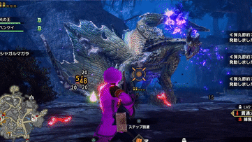 シャガルマガラの薙ぎ払いからのエネルギー