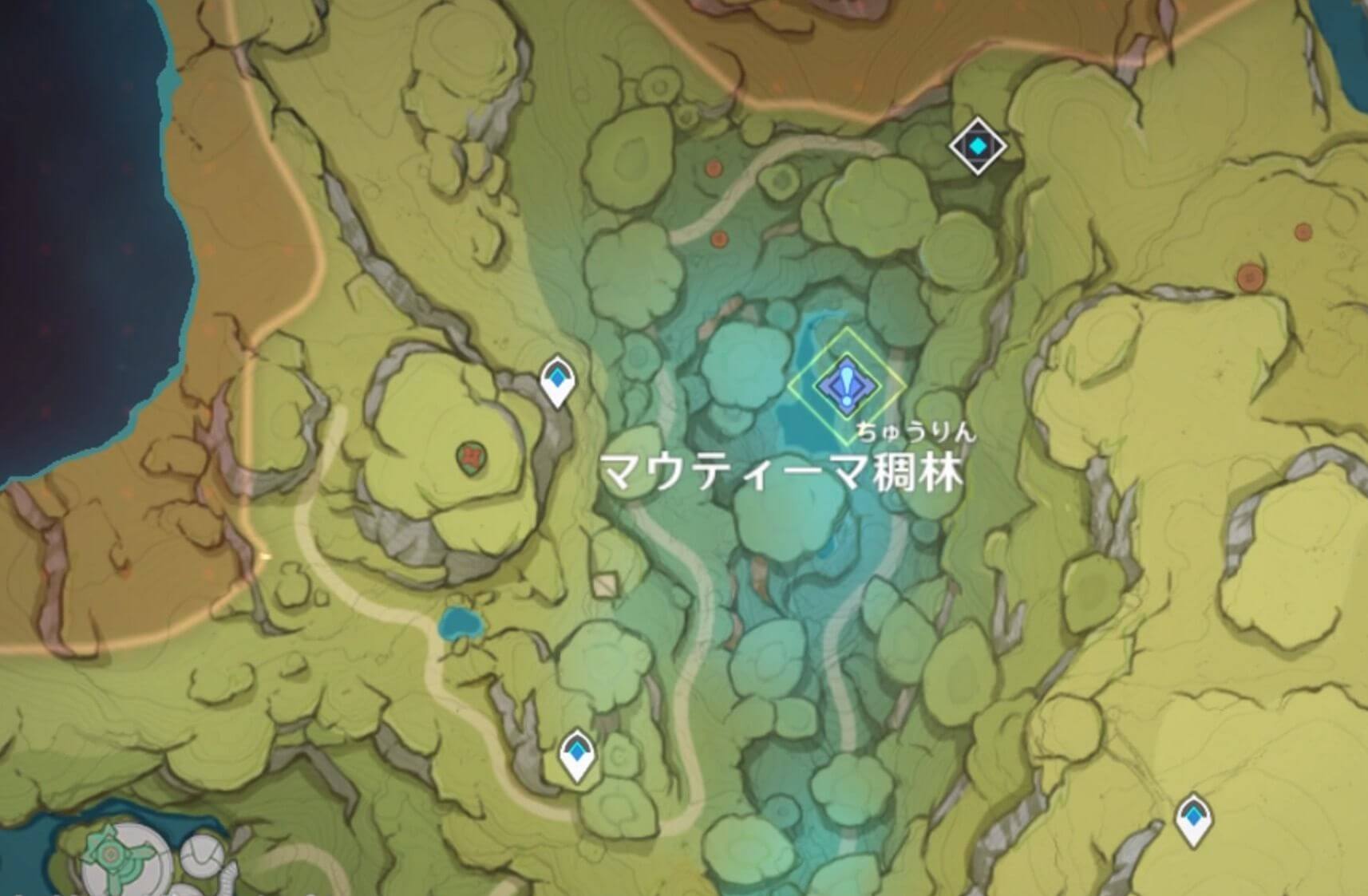 マウティーマ稠林に向かう