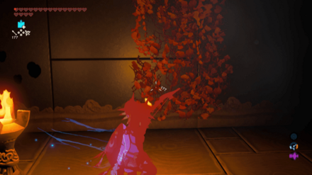 燃やして宝箱ゲット