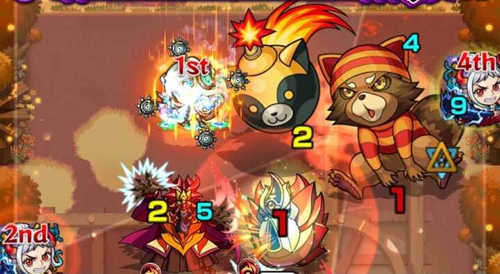 エリア内に配置した味方の友情コンボで攻撃