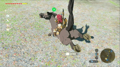 馬が暴れたらLボタン連打でなだめる