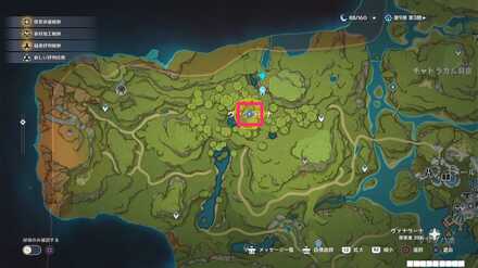 夢を失った苗畑のマップ