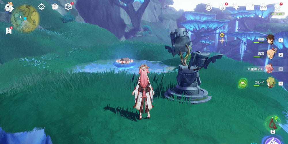 壊れた草元素石碑⑦