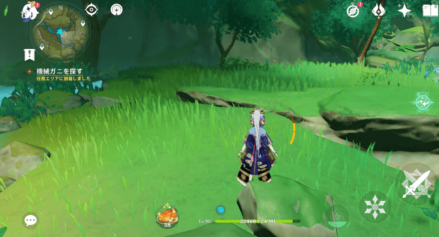 チントワ峡谷とガンダルヴァ村間の機械ガニが居た場所へ向かう