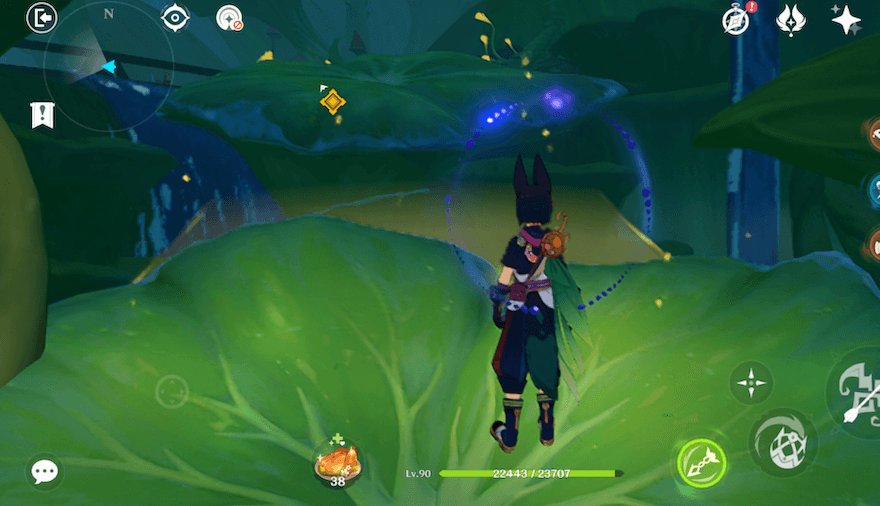 移動中のクローバーを踏むことで道を作ることが可能！