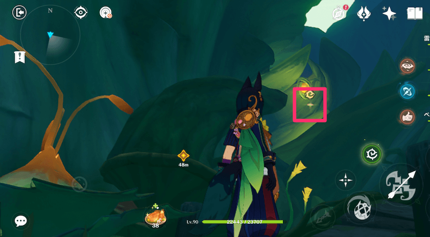 クローバーマークを使いながら進む