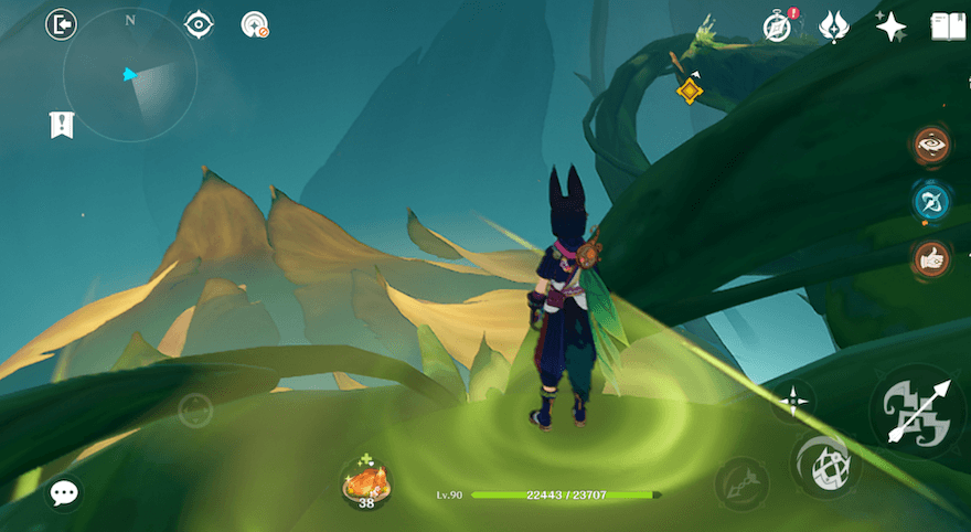 透明な道を進む