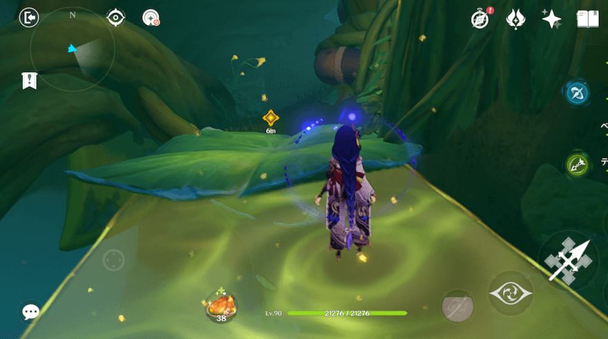 マーカー通りに進み地脈抽出装置へ向かう