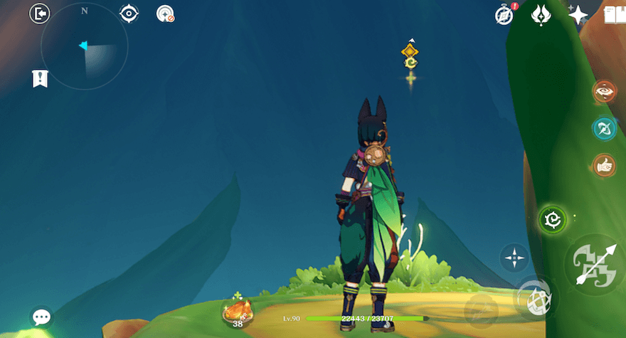 クローバーマークを使って進む