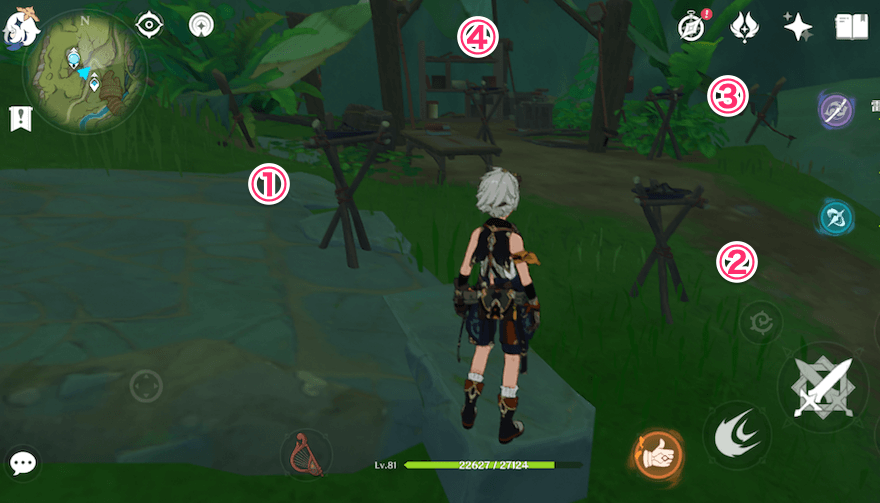 触媒(灯台)ギミックの順番