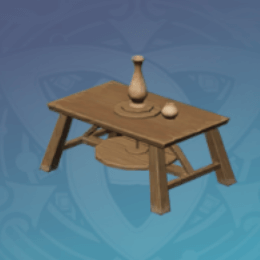 輝光の陶芸作業台