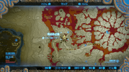 巨岩砕きのマップ