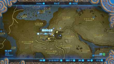 妖精の泉の場所マップ