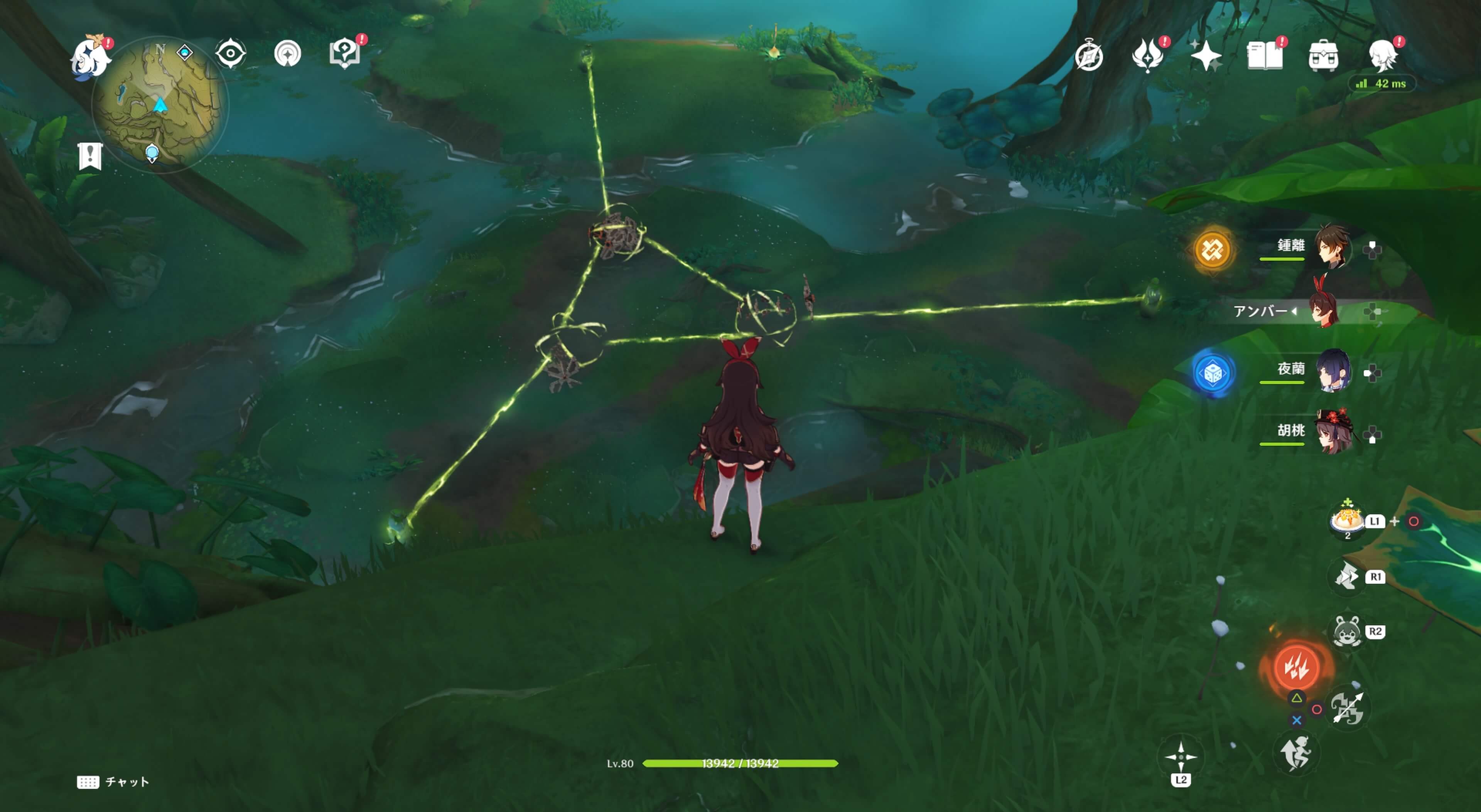 一番下に石柱の封印ギミックが出現