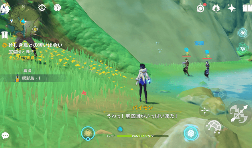 宝盗団と戦闘を行い終わり