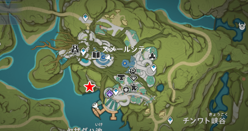 智にある宝・新計画の場所