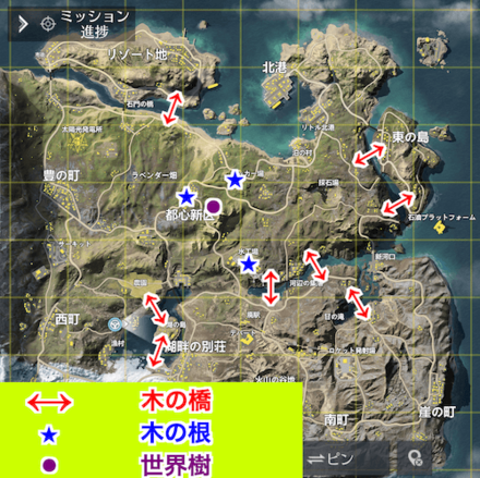 嵐の半島マップ情報