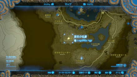 雷電の大剣のマップ