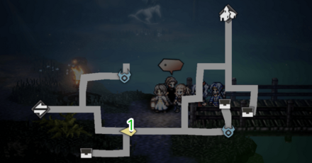 ヘルミニア邸への裏道 フィールドコマンド