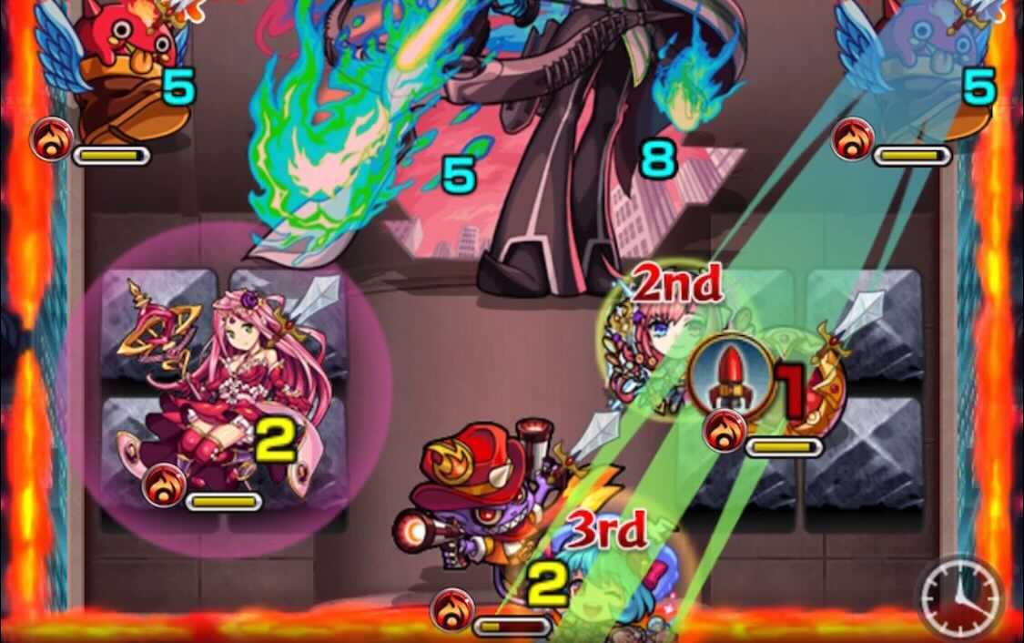 敵に触れながら攻撃力を上げていく