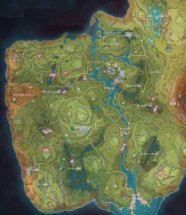 カルパラタ蓮（マッピング）