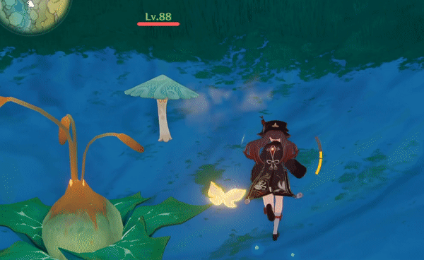 炎元素を付与して枯燥状態にする