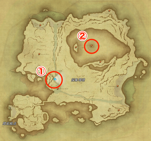 無人島の石材採集場所