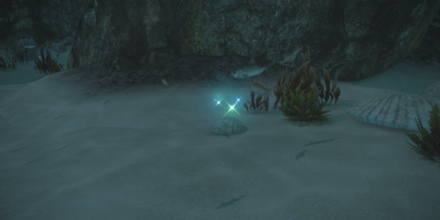 無人島の海水魚の入手オブジェクト画像