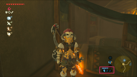 画面右下で時間を確認