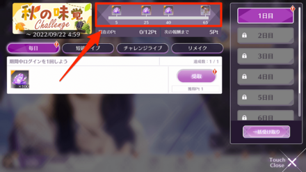 秋の味覚Challengeの進め方