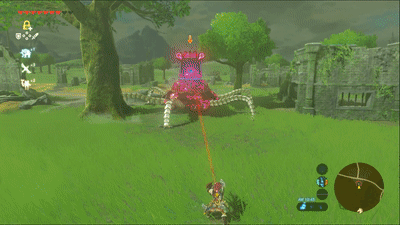 ガードジャストでビームを弾き返す