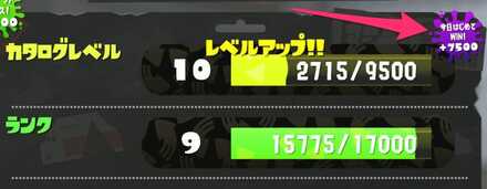 カタログレベルの初ボーナス