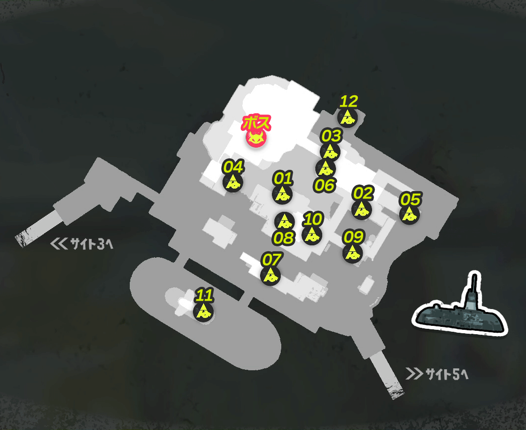 サイト4のマップ画像