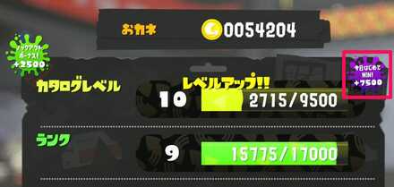 毎日最初の勝ちはボーナスポイントが貰える