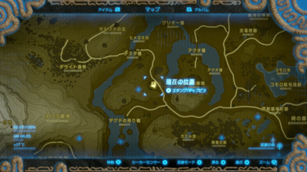 旅人の槍のマップ