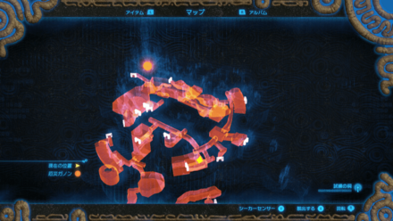 騎士の槍のマップ