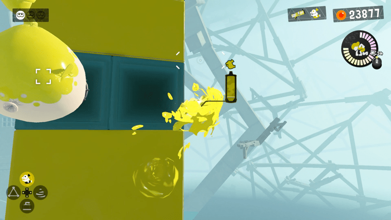 イカロールを使って上に進む