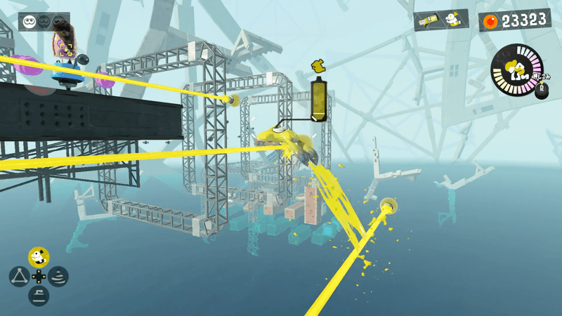 インクレールに乗って進む