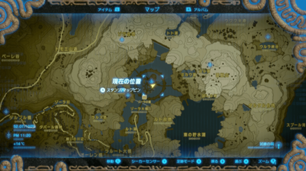 祭事の槍の再入手のマップ