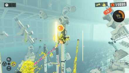 バルーンを全て壊さないと新たなレールが出ない