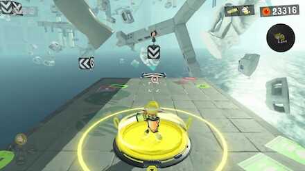 ヘビブロックを攻撃して足場を出現させる