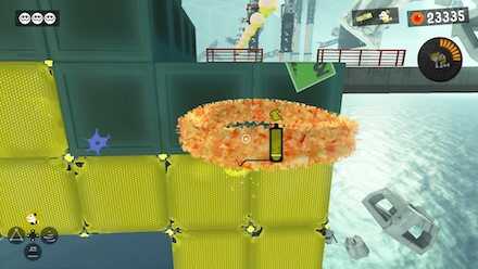 ヘビブロックの壁を伝って最後はイカノボリで登る