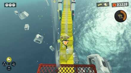 出てきた足場に飛び降りてチェックポイントへ進む