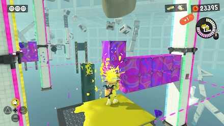 敵インクで塗られたヘビブロックを塗り替えす