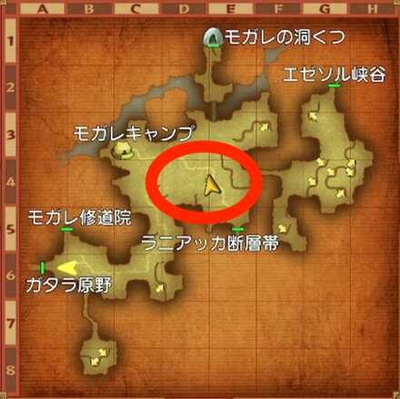 モガリム街道のマップ