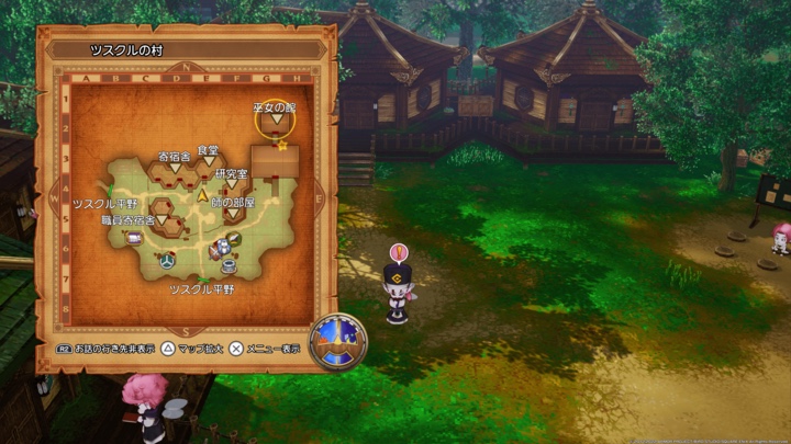 ツスクルの村マップ